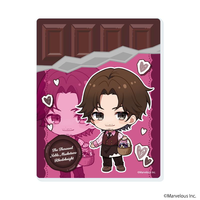 アクリルカード「千銃士:Rhodoknight」03/バレンタインver. コンプリートセット(全10種)(ミニキャライラスト)