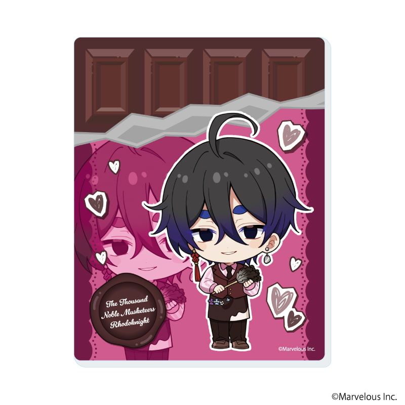 アクリルカード「千銃士:Rhodoknight」03/バレンタインver. コンプリートセット(全10種)(ミニキャライラスト)