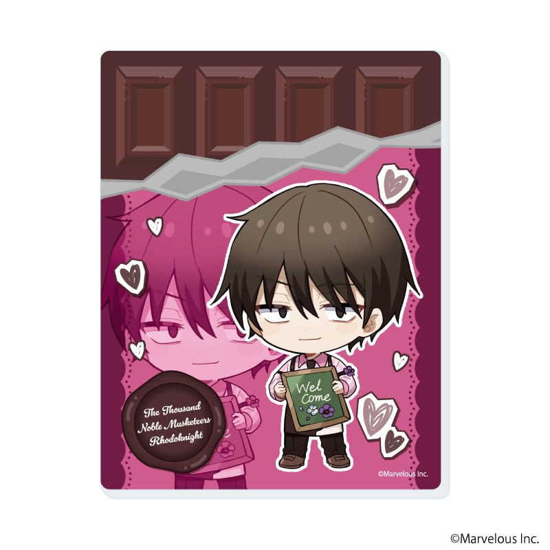 アクリルカード「千銃士:Rhodoknight」03/バレンタインver. コンプリートセット(全10種)(ミニキャライラスト)