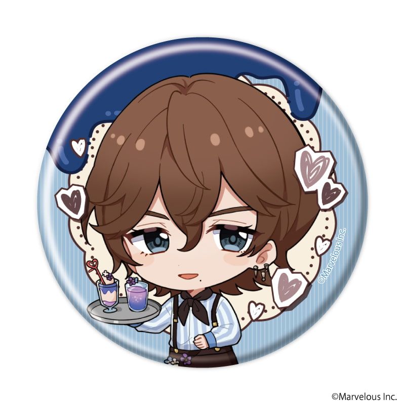 缶バッジ「千銃士:Rhodoknight」53/バレンタインver. コンプリートセット(全10種)(ミニキャライラスト)