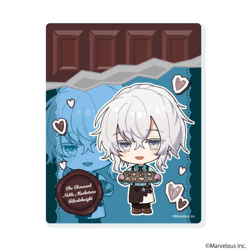 アクリルカード「千銃士:Rhodoknight」04/バレンタインver. ブラインド(10種)(ミニキャライラスト)