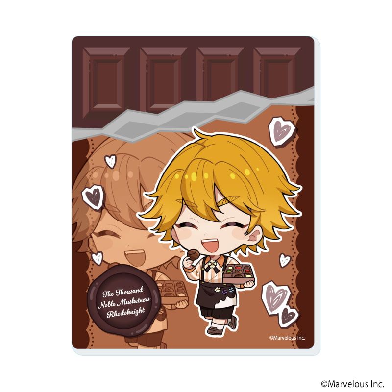 アクリルカード「千銃士:Rhodoknight」04/バレンタインver. ブラインド(10種)(ミニキャライラスト)