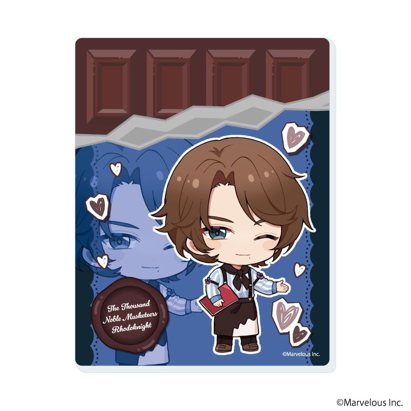 アクリルカード「千銃士:Rhodoknight」03/バレンタインver. ブラインド(10種)(ミニキャライラスト)