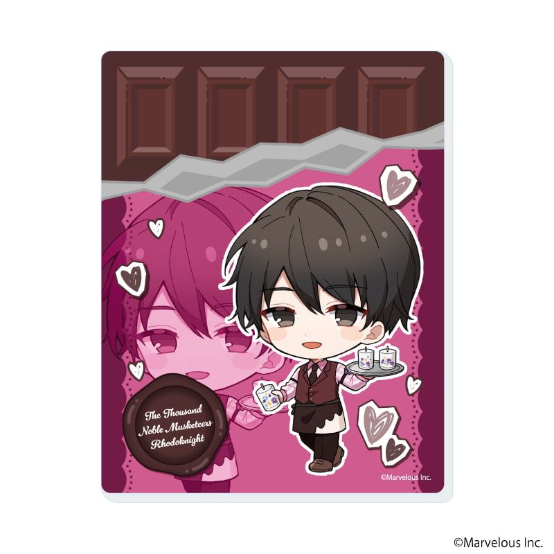 アクリルカード「千銃士:Rhodoknight」03/バレンタインver. ブラインド(10種)(ミニキャライラスト)