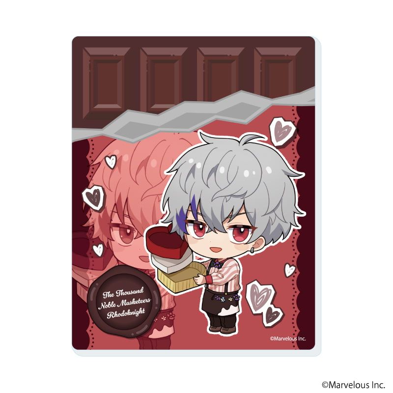 アクリルカード「千銃士:Rhodoknight」02/バレンタインver. ブラインド(11種)(ミニキャライラスト)