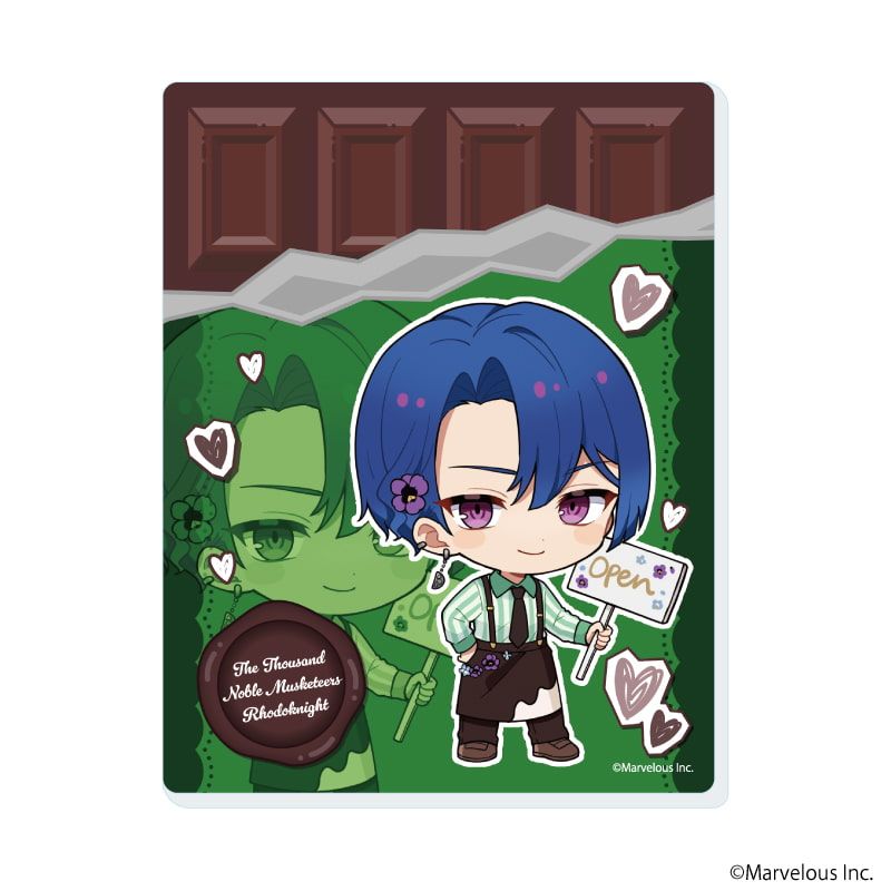 アクリルカード「千銃士:Rhodoknight」02/バレンタインver. ブラインド(11種)(ミニキャライラスト)