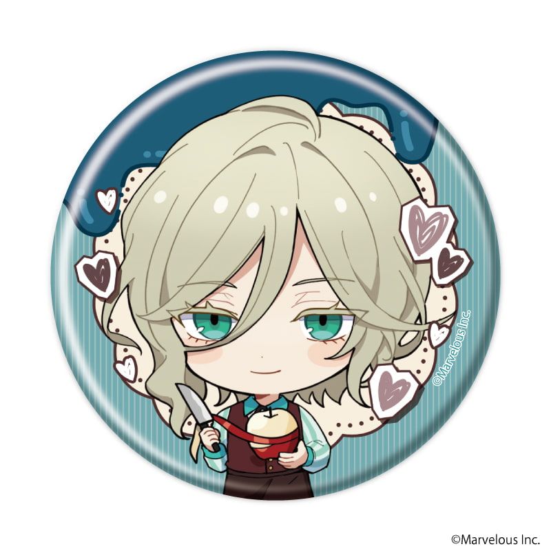 缶バッジ「千銃士:Rhodoknight」54/バレンタインver. ブラインド(10種)(ミニキャライラスト)