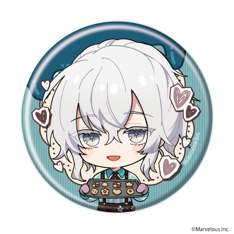 缶バッジ「千銃士:Rhodoknight」54/バレンタインver. ブラインド(10種)(ミニキャライラスト)