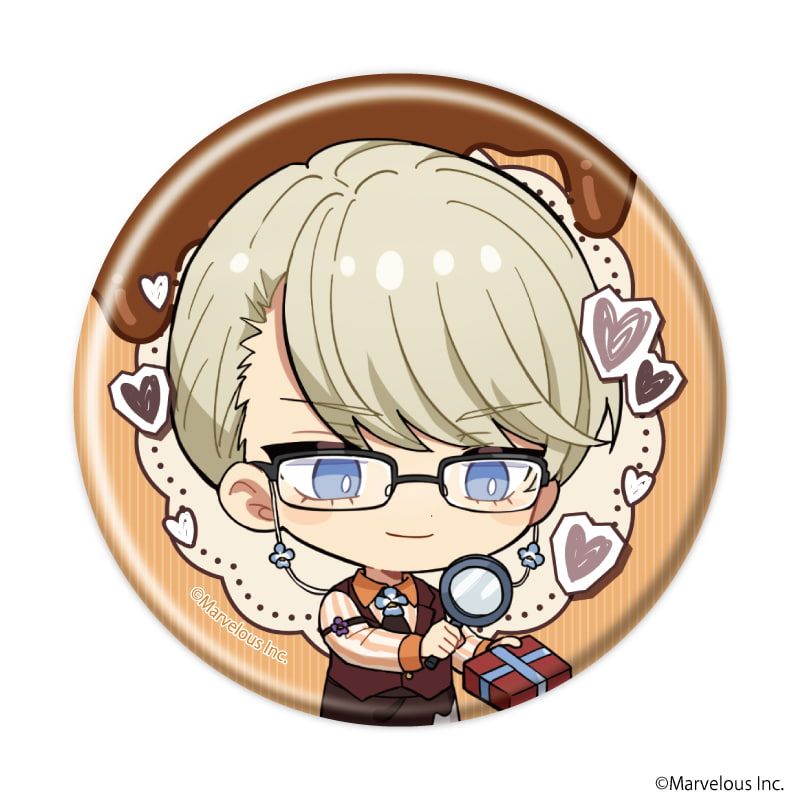 缶バッジ「千銃士:Rhodoknight」54/バレンタインver. ブラインド(10種)(ミニキャライラスト)