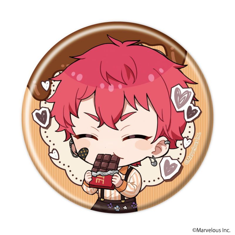 缶バッジ「千銃士:Rhodoknight」54/バレンタインver. ブラインド(10種)(ミニキャライラスト)