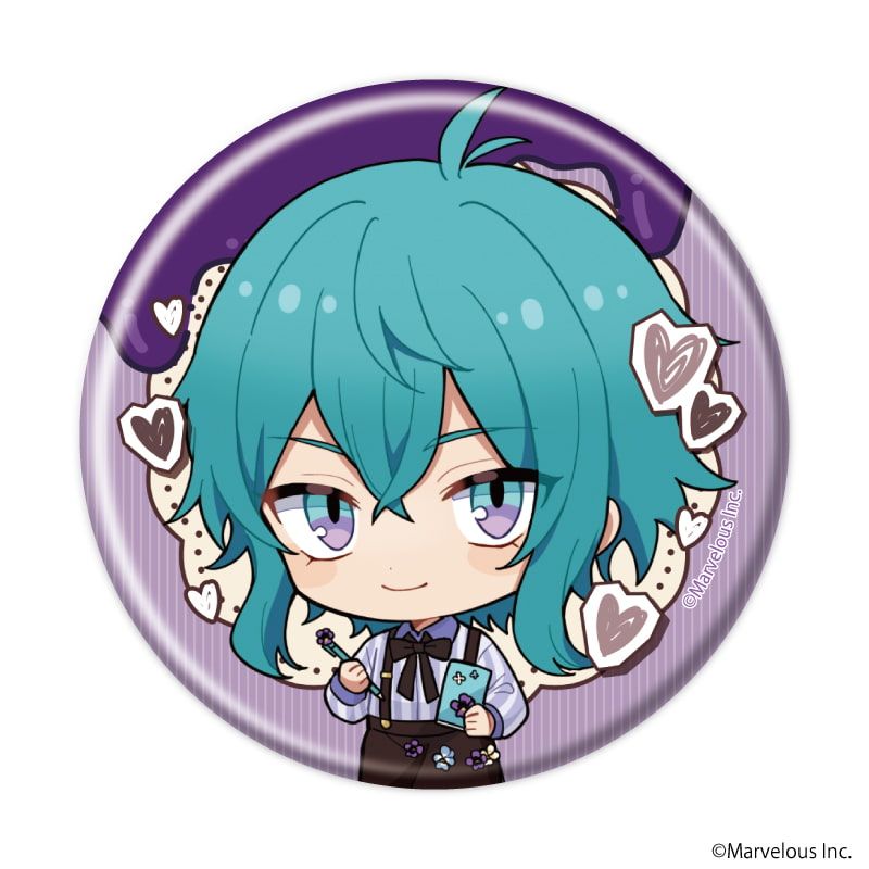 缶バッジ「千銃士:Rhodoknight」54/バレンタインver. ブラインド(10種)(ミニキャライラスト)