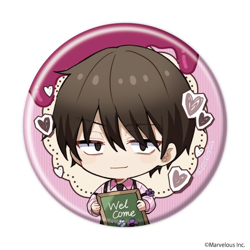 缶バッジ「千銃士:Rhodoknight」53/バレンタインver. ブラインド(10種)(ミニキャライラスト)