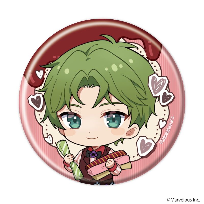 缶バッジ「千銃士:Rhodoknight」52/バレンタインver. ブラインド(11種)(ミニキャライラスト)