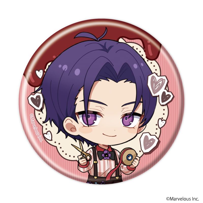 缶バッジ「千銃士:Rhodoknight」52/バレンタインver. ブラインド(11種)(ミニキャライラスト)