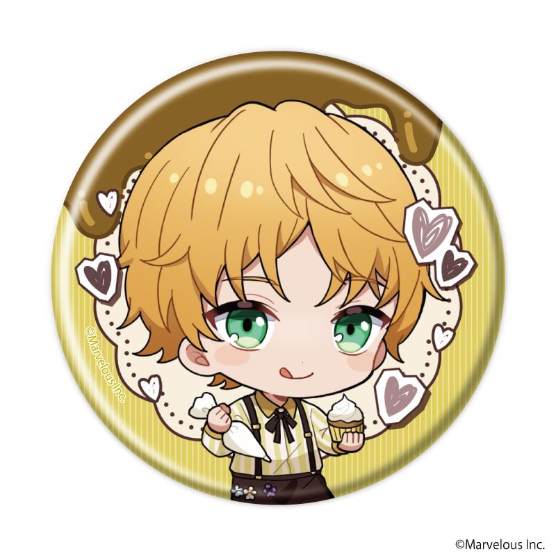 缶バッジ「千銃士:Rhodoknight」52/バレンタインver. ブラインド(11種)(ミニキャライラスト)