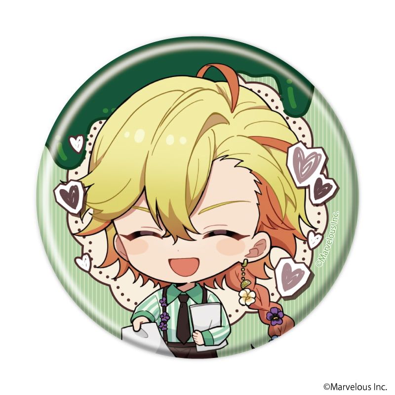 缶バッジ「千銃士:Rhodoknight」52/バレンタインver. ブラインド(11種)(ミニキャライラスト)