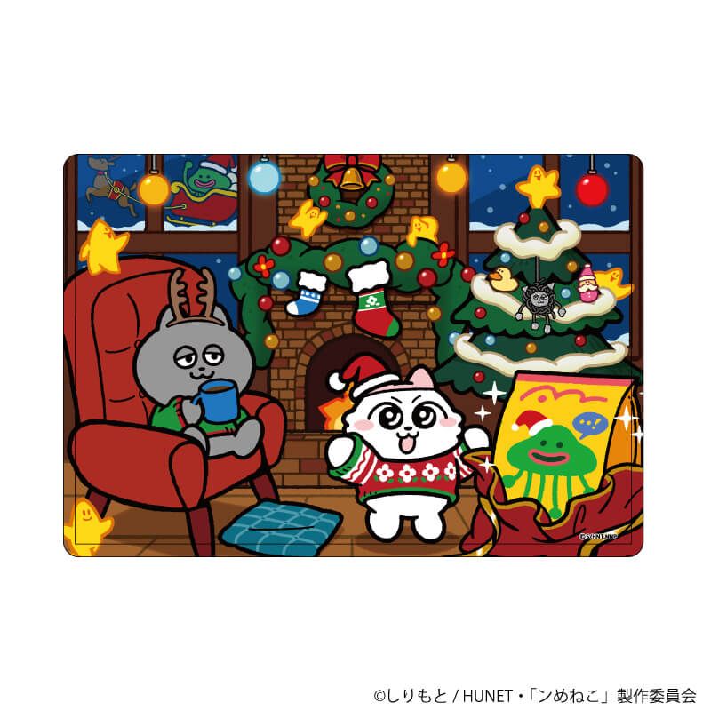 キャラクリアケース「ンめねこ」01/暖炉ver(描き下ろしイラスト)