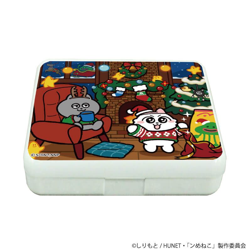 小物ケース「ンめねこ」01/暖炉ver(描き下ろしイラスト)