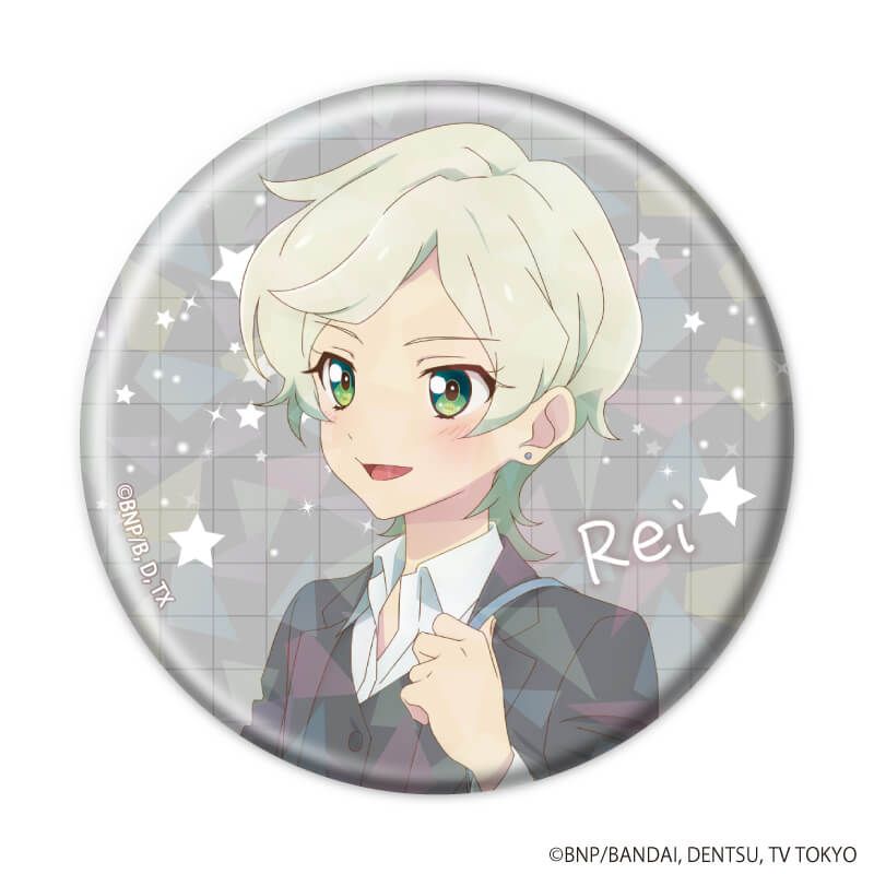 ホログラム缶バッジ(57mm)「アイカツスターズ！」01/オフィスガールver. トレーディング(8種)(描き下ろしイラスト)