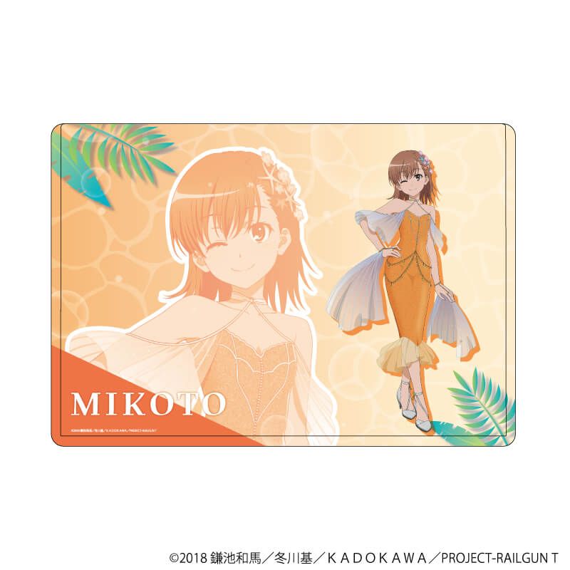 キャラクリアケース「とある科学の超電磁砲Ｔ」06/御坂美琴 マーメイドドレスver.(描き下ろしイラスト)