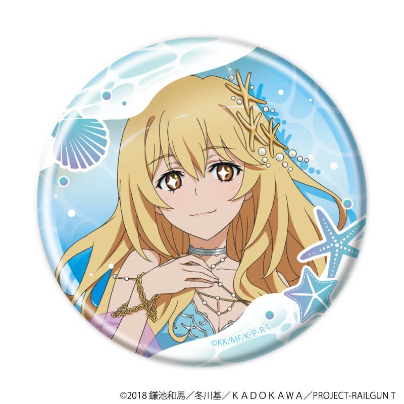 缶バッジ「とある科学の超電磁砲Ｔ」26/マーメイドドレスver. コンプリートBOX(全6種)(描き下ろしイラスト)