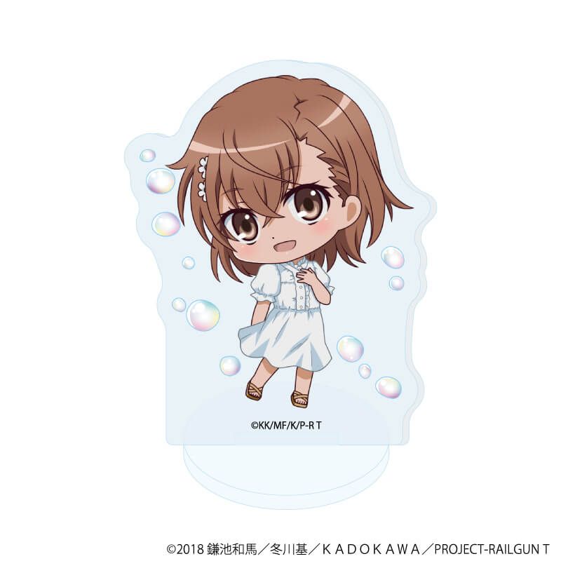 アクリルぷちスタンド「とある科学の超電磁砲Ｔ」08/バブルver. ブラインド(5種)(ミニキャライラスト)