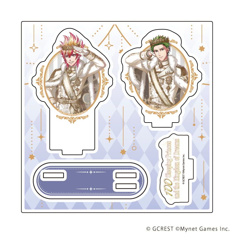 アクリルスタンドプレート「夢王国と眠れる100人の王子様」56/カルロ&澄快(公式イラスト)