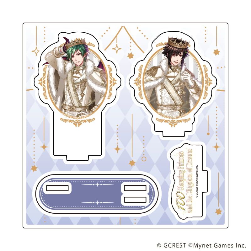 アクリルスタンドプレート「夢王国と眠れる100人の王子様」55/ウェディ&ウェルガー(公式イラスト)