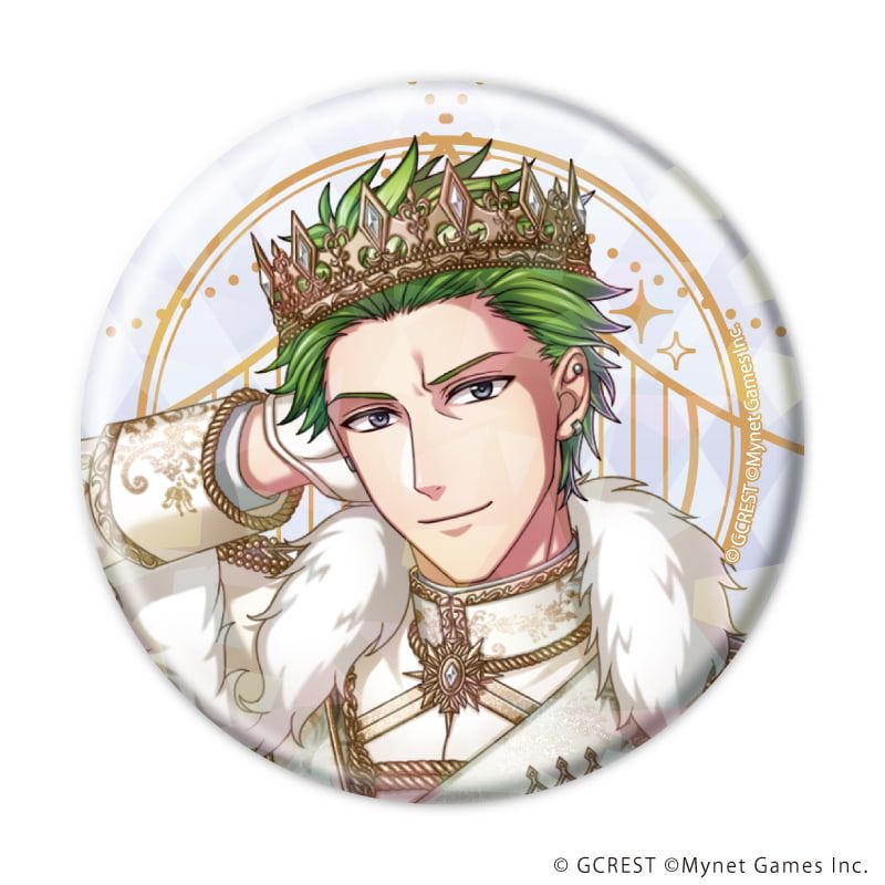 ホログラム缶バッジ(57mm)「夢王国と眠れる100人の王子様」17/コンプリートセット(全8種)(公式イラスト)