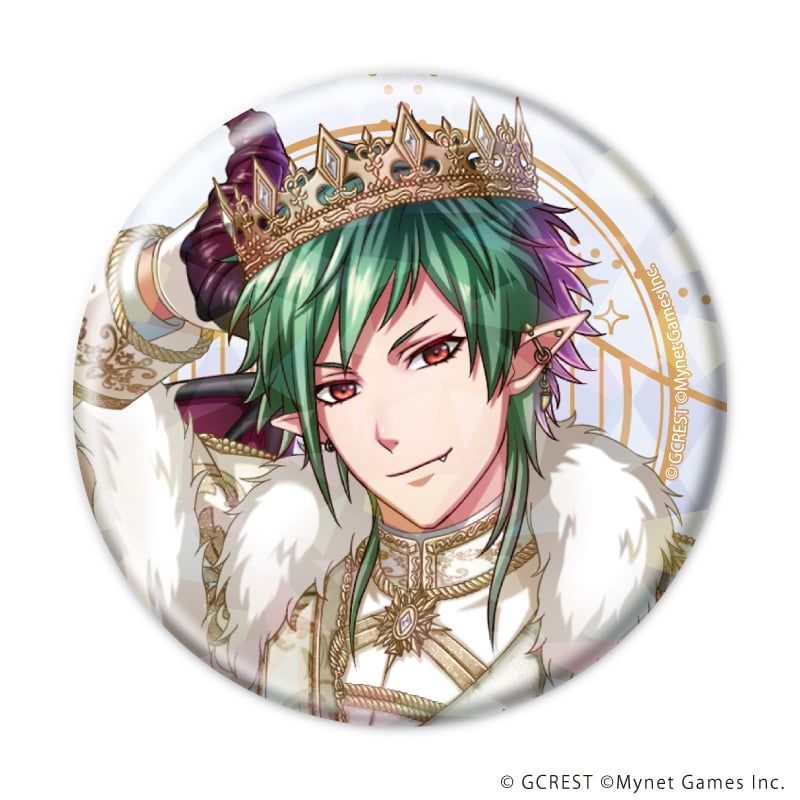 ホログラム缶バッジ(57mm)「夢王国と眠れる100人の王子様」17/コンプリートセット(全8種)(公式イラスト)