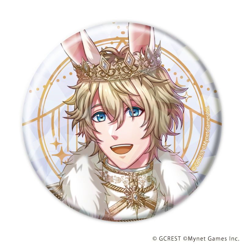 ホログラム缶バッジ(57mm)「夢王国と眠れる100人の王子様」16/コンプリートセット(全8種)(公式イラスト)