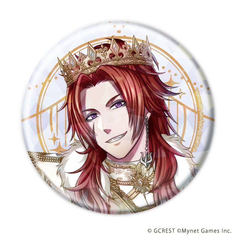 ホログラム缶バッジ(57mm)「夢王国と眠れる100人の王子様」16/コンプリートセット(全8種)(公式イラスト)