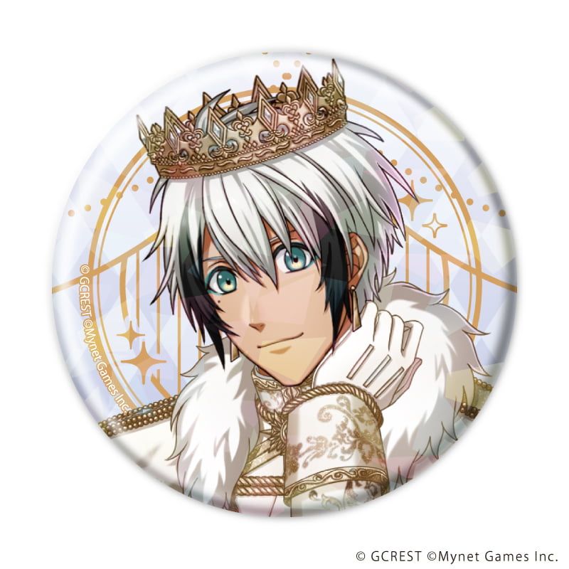 ホログラム缶バッジ(57mm)「夢王国と眠れる100人の王子様」16/コンプリートセット(全8種)(公式イラスト)