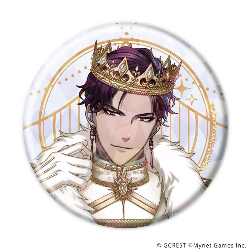 ホログラム缶バッジ(57mm)「夢王国と眠れる100人の王子様」16/コンプリートセット(全8種)(公式イラスト)