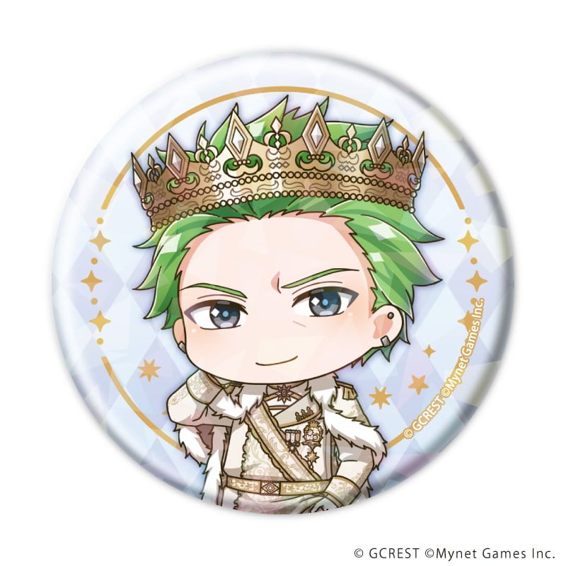 ホログラム缶バッジ(57mm)「夢王国と眠れる100人の王子様」19/ブラインド(8種)(ミニキャライラスト)