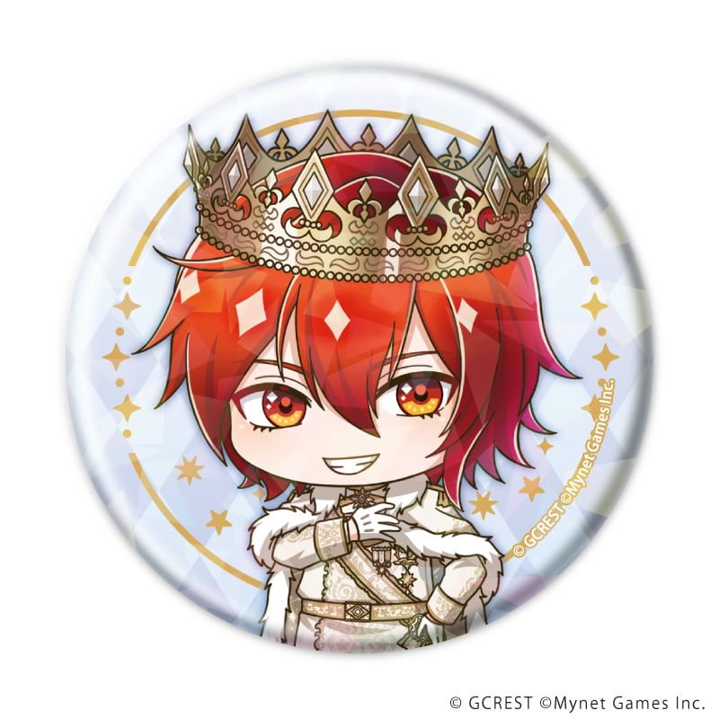 ホログラム缶バッジ(57mm)「夢王国と眠れる100人の王子様」19/ブラインド(8種)(ミニキャライラスト)