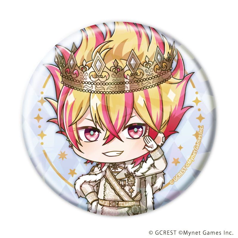 ホログラム缶バッジ(57mm)「夢王国と眠れる100人の王子様」19/ブラインド(8種)(ミニキャライラスト)