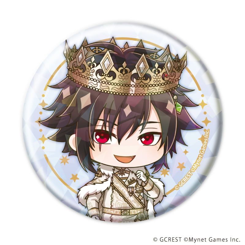 ホログラム缶バッジ(57mm)「夢王国と眠れる100人の王子様」19/ブラインド(8種)(ミニキャライラスト)