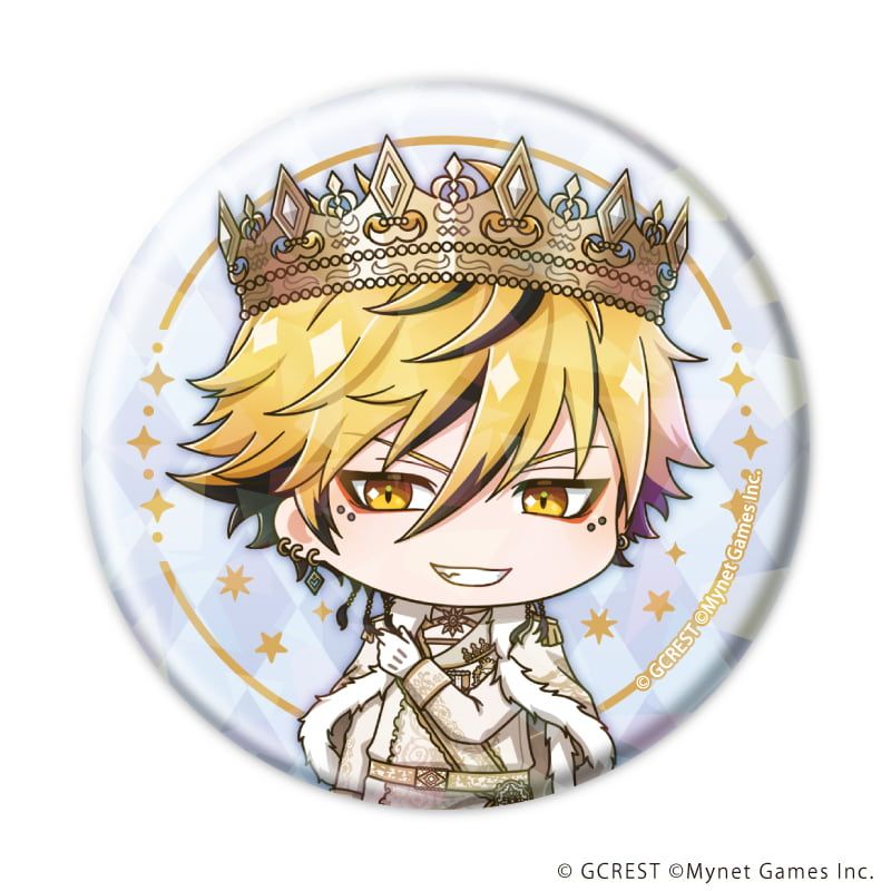 ホログラム缶バッジ(57mm)「夢王国と眠れる100人の王子様」19/ブラインド(8種)(ミニキャライラスト)