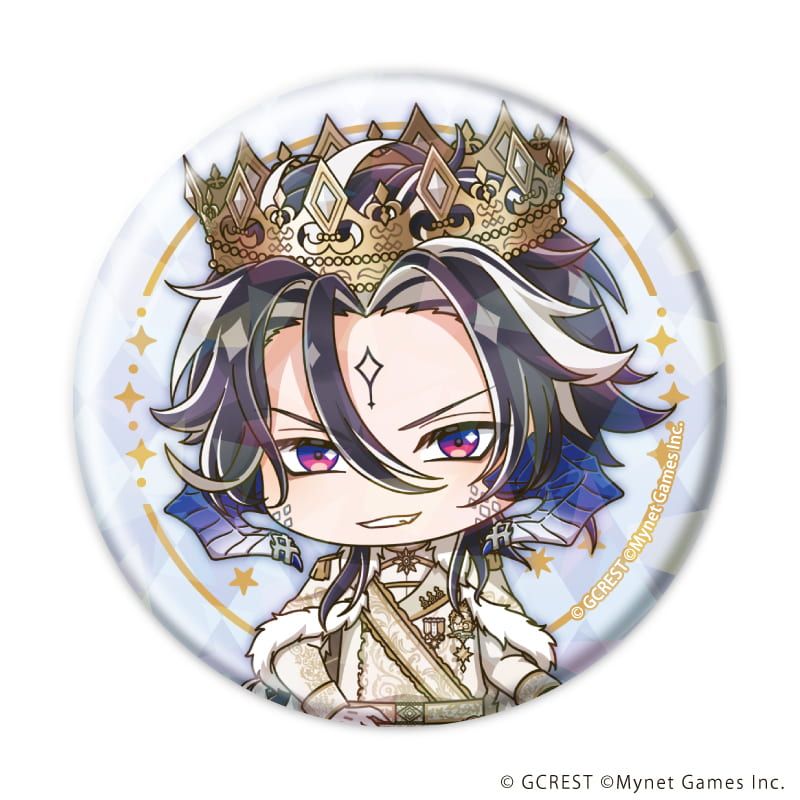 ホログラム缶バッジ(57mm)「夢王国と眠れる100人の王子様」19/ブラインド(8種)(ミニキャライラスト)