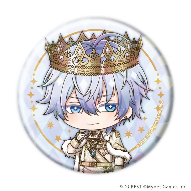 ホログラム缶バッジ(57mm)「夢王国と眠れる100人の王子様」18/ブラインド(8種)(ミニキャライラスト)