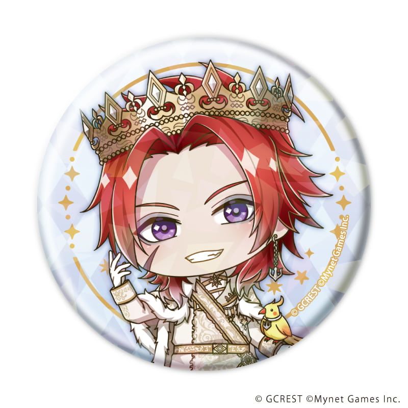 ホログラム缶バッジ(57mm)「夢王国と眠れる100人の王子様」18/ブラインド(8種)(ミニキャライラスト)