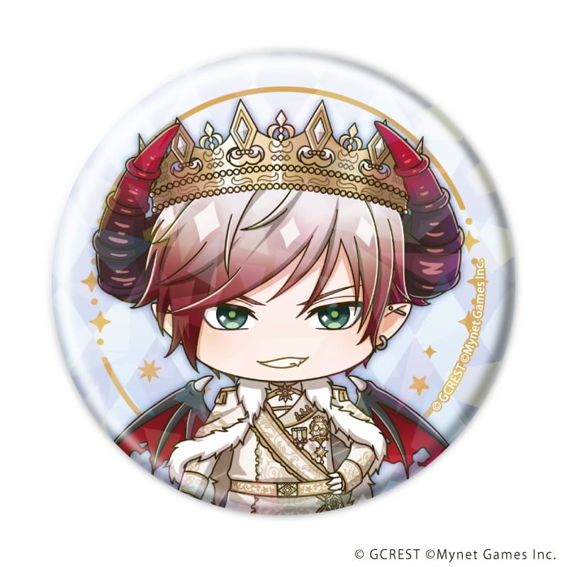 ホログラム缶バッジ(57mm)「夢王国と眠れる100人の王子様」18/ブラインド(8種)(ミニキャライラスト)