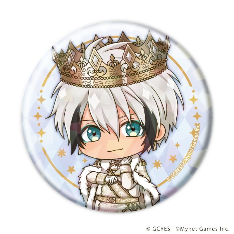 ホログラム缶バッジ(57mm)「夢王国と眠れる100人の王子様」18/ブラインド(8種)(ミニキャライラスト)