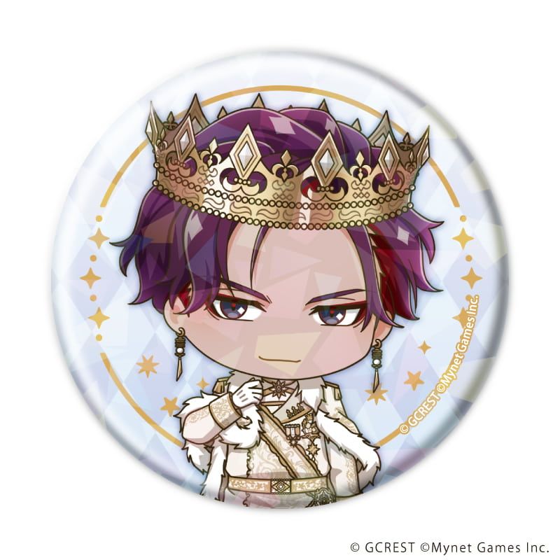 ホログラム缶バッジ(57mm)「夢王国と眠れる100人の王子様」18/ブラインド(8種)(ミニキャライラスト)