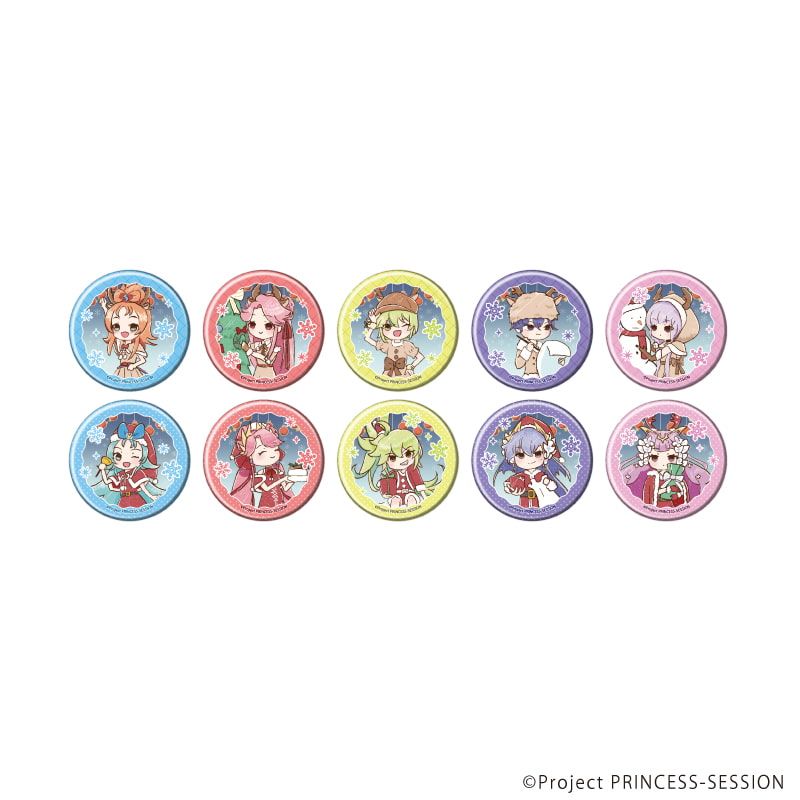 缶バッジ「TVアニメ『プリンセッション・オーケストラ』」03/コンプリートセット(全10種) クリスマスVer.(グラフアートイラスト)