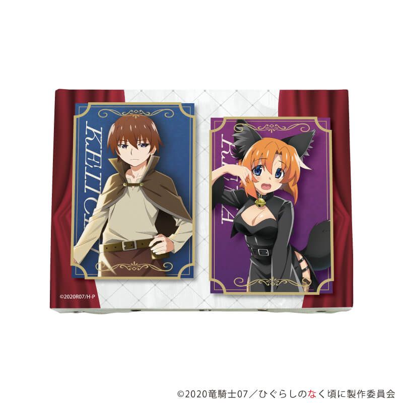 キャンバスボード「ひぐらしのなく頃に 卒」04/前原圭一&竜宮レナ(描き下ろしイラスト)