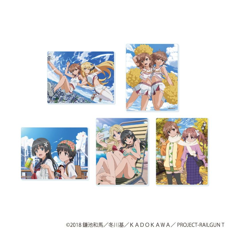 アクリルカード「とある科学の超電磁砲Ｔ」05/ブラインド(5種)(場面写イラスト)