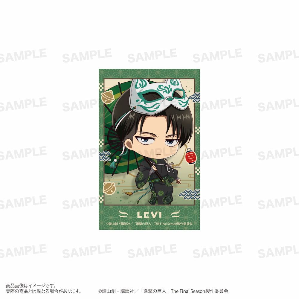 TVアニメ『進撃の巨人』 ミニフォトカードセット（きゃらほっぴん！）狐面ver.  B