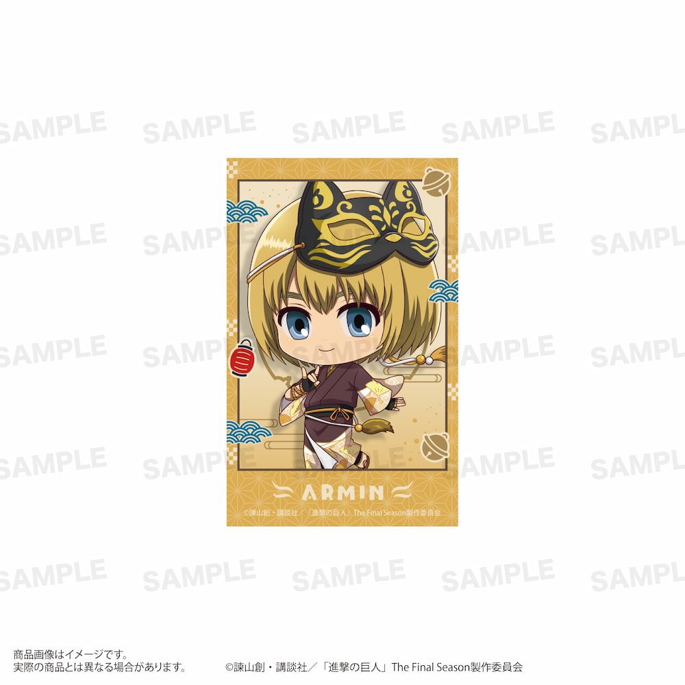 TVアニメ『進撃の巨人』 ミニフォトカードセット（きゃらほっぴん！）狐面ver.  A